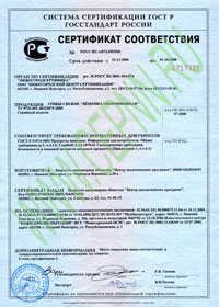 Центр Экологических Программ - (ЦЭП) - Сертификат соответствия Система сертификации Гост Р №2